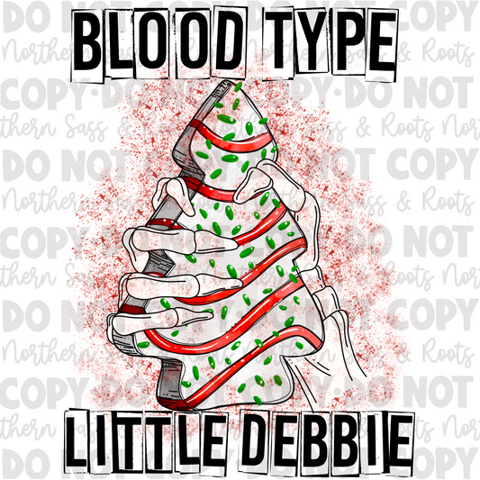 Blood Type Little Debbie (Bloody Hand): *DIGITAL DOWNLOAD*