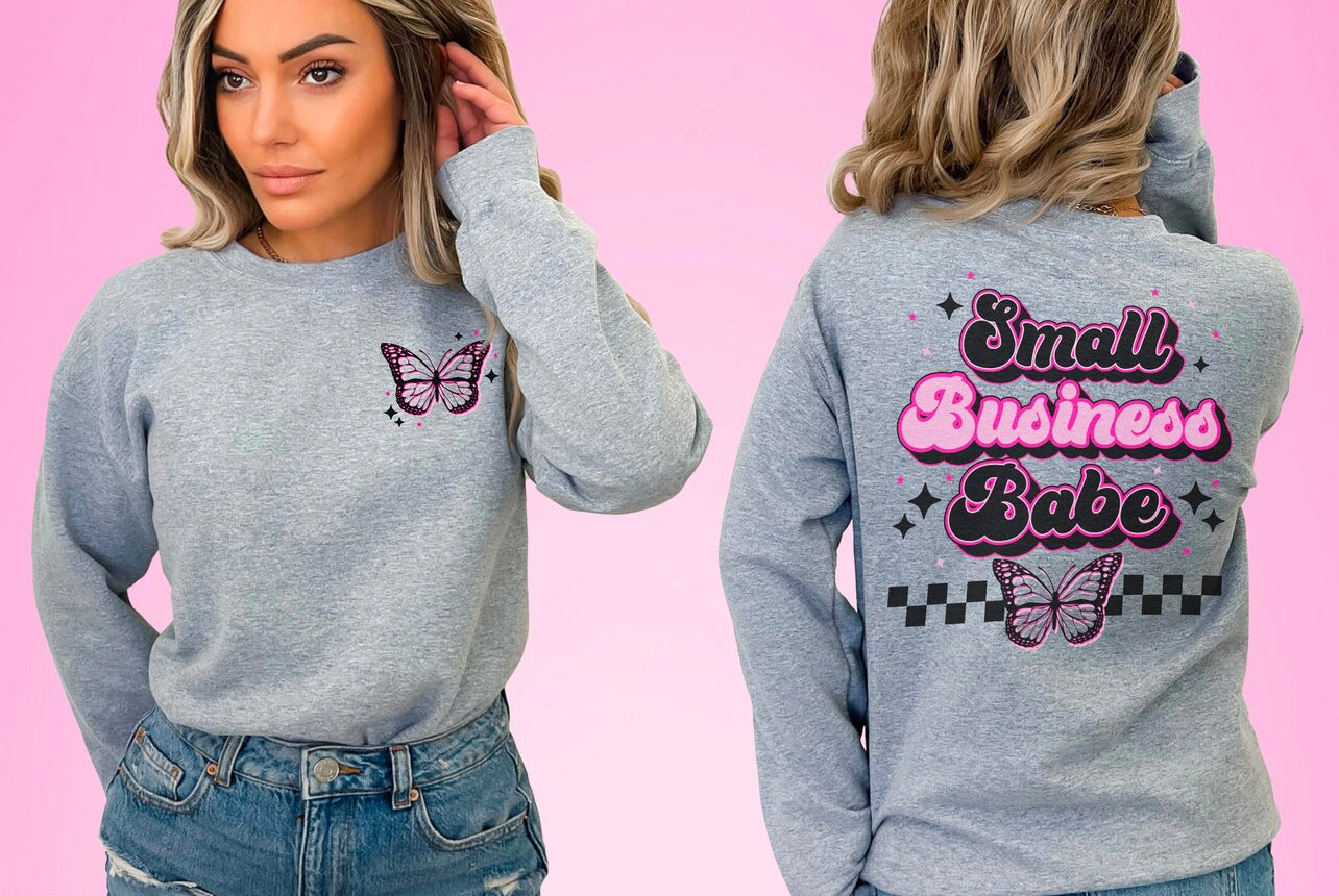 Small Business Babe (Butterfly): *DTF* Transfer