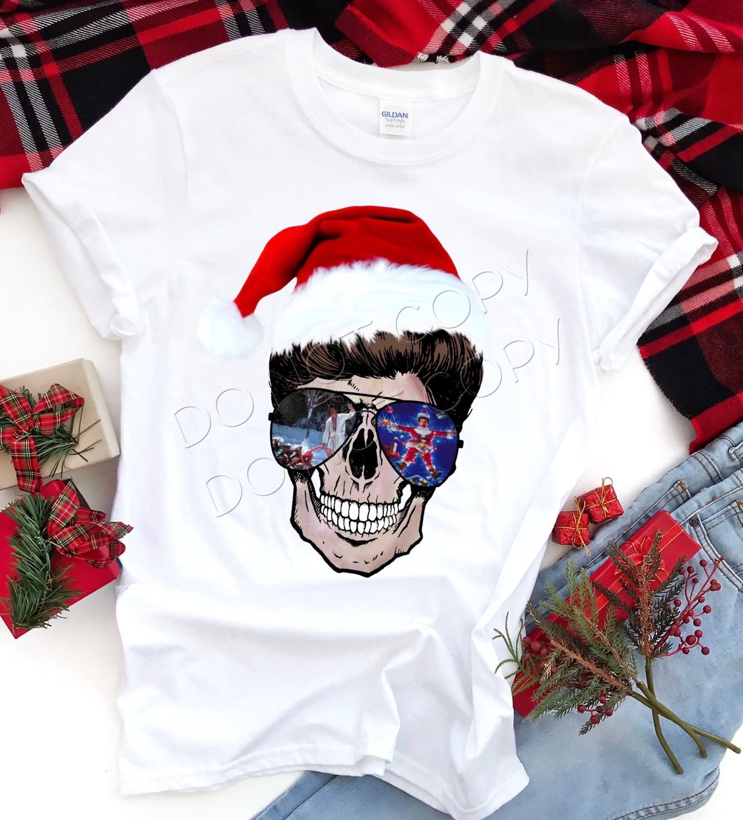 EXCLUSIVE National Lampoon’s Christmas Vacation w/Santa Hat Mom Skull: *DTF* Transfer