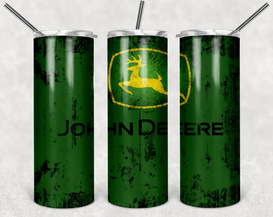 John Deere (Dirty)-Sublimation Tumbler Print