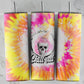 Chill Out Skull: Tumbler Sublimation Transfer