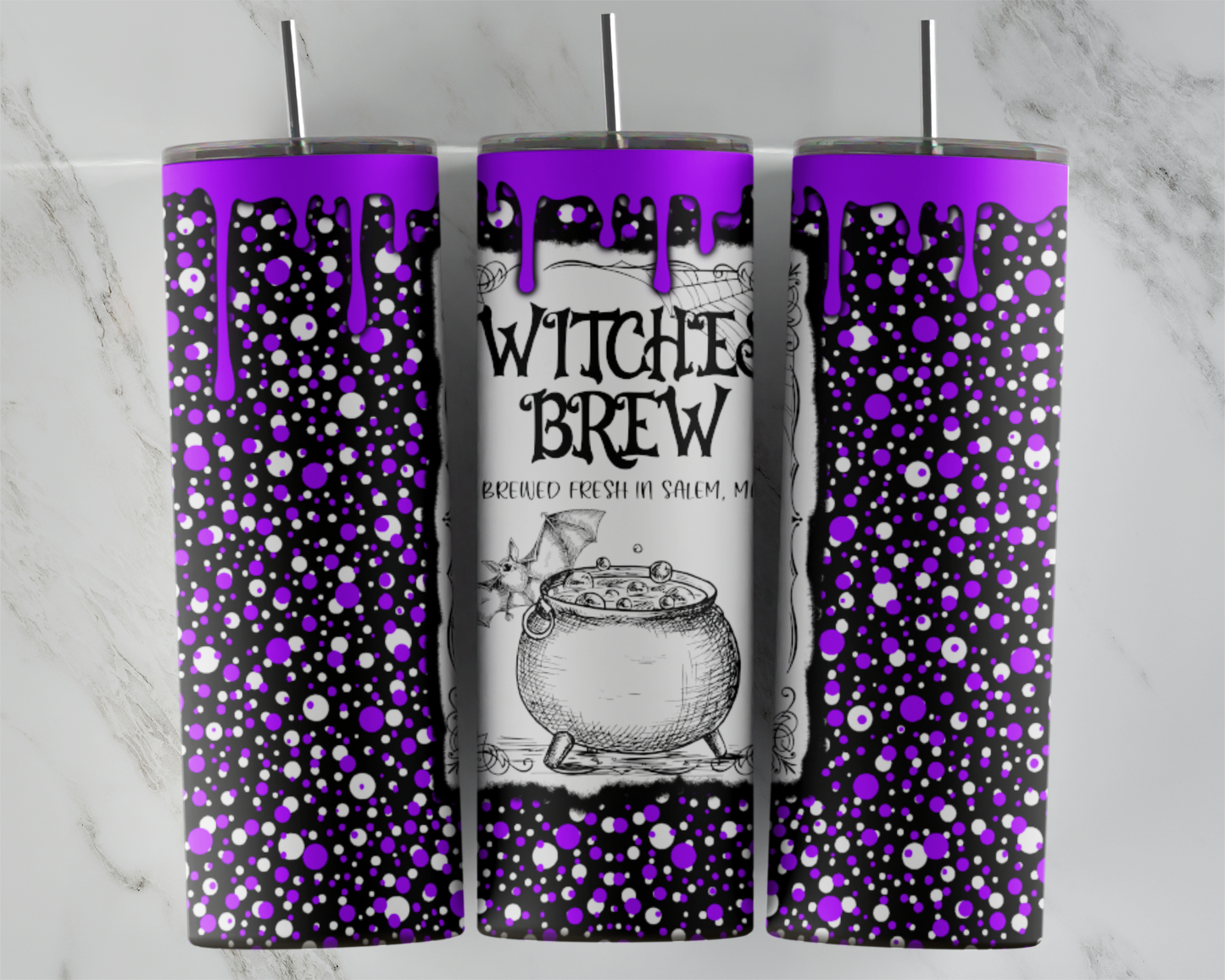 Witches Brew (Purple): Tumbler Sublimation Transfer
