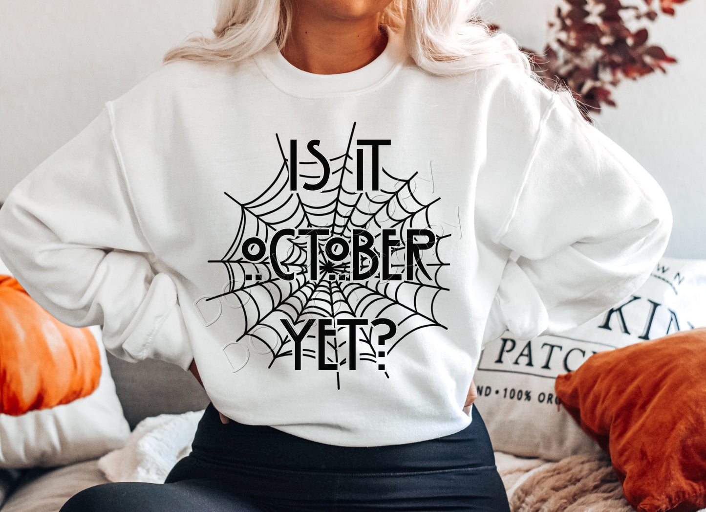 Is It October Yet (Black): *DTF* Transfer