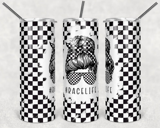 Race Life-Tumbler Sublimation Print