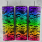 Rainbow Brick: Tumbler Sublimation Transfer