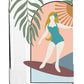Boho Surfer Girl: Libbey Glass Sub Print