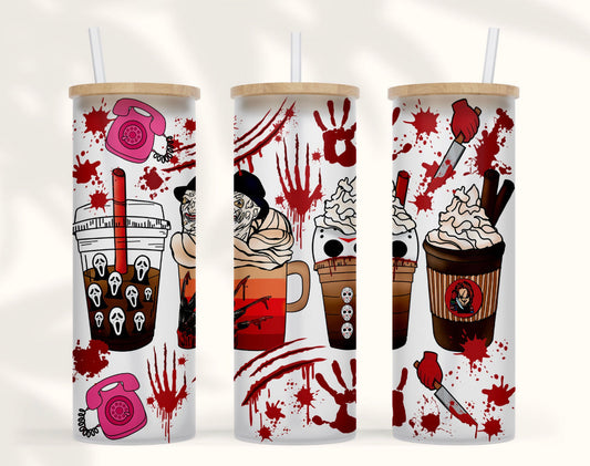 Horror Movie Lattes: Tumbler Sub Print