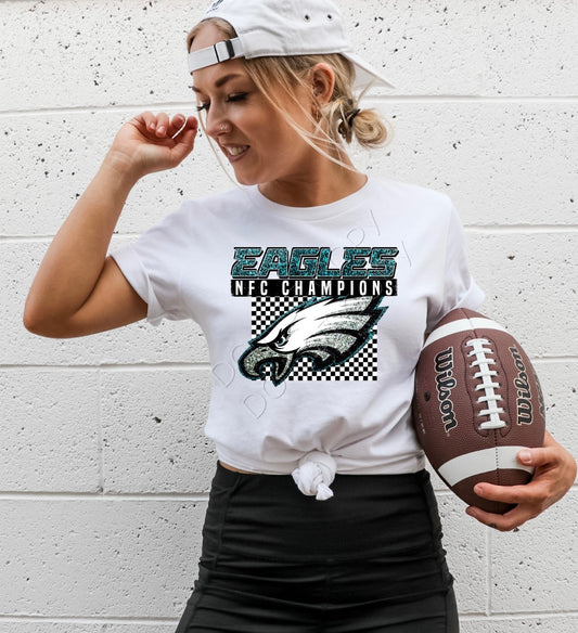 EAGLES Glitter NFC Champs: *DTF* Transfer