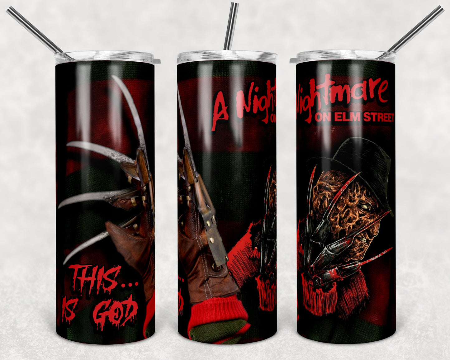 A Nightmare On Elm Street-Tumbler Sublimation Print