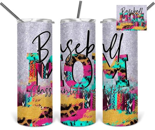 Rustic Serape Sports Mom Collection-Tumbler Sublimation Print