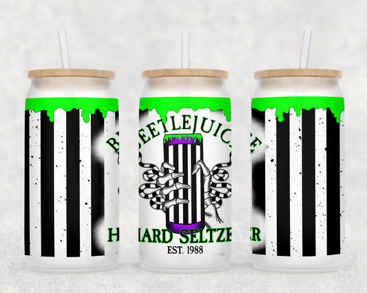 Beetlejuice Hard Seltzer: Libbey Glass Sub Print