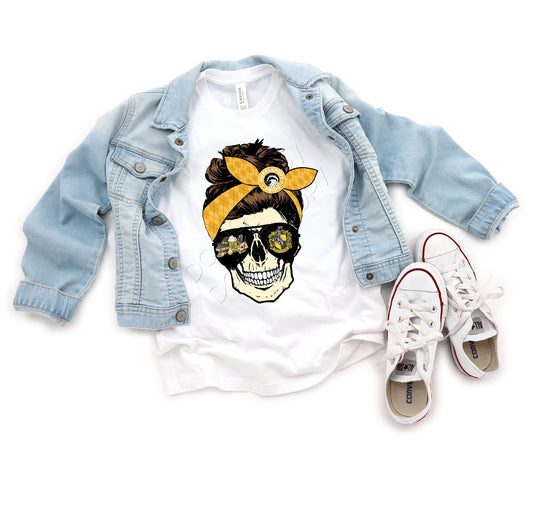 YOUTH Skull Yellow House: *DTF* Transfer