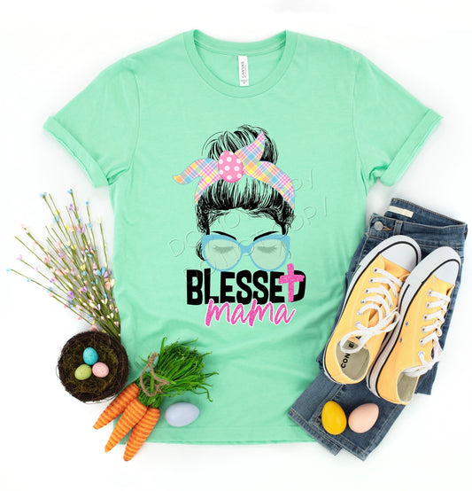 EXCLUSIVE Blessed Mama-Screen Print Transfer