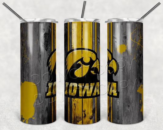 Iowa Hawkeyes-Tumbler Sublimation Print