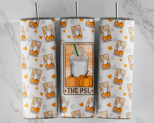 The Pumpkin Spice Latte (Tarot Card): Tumbler Sub Print