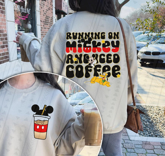 Running On Mickey and ICED COFFEE: *DTF* Transfer