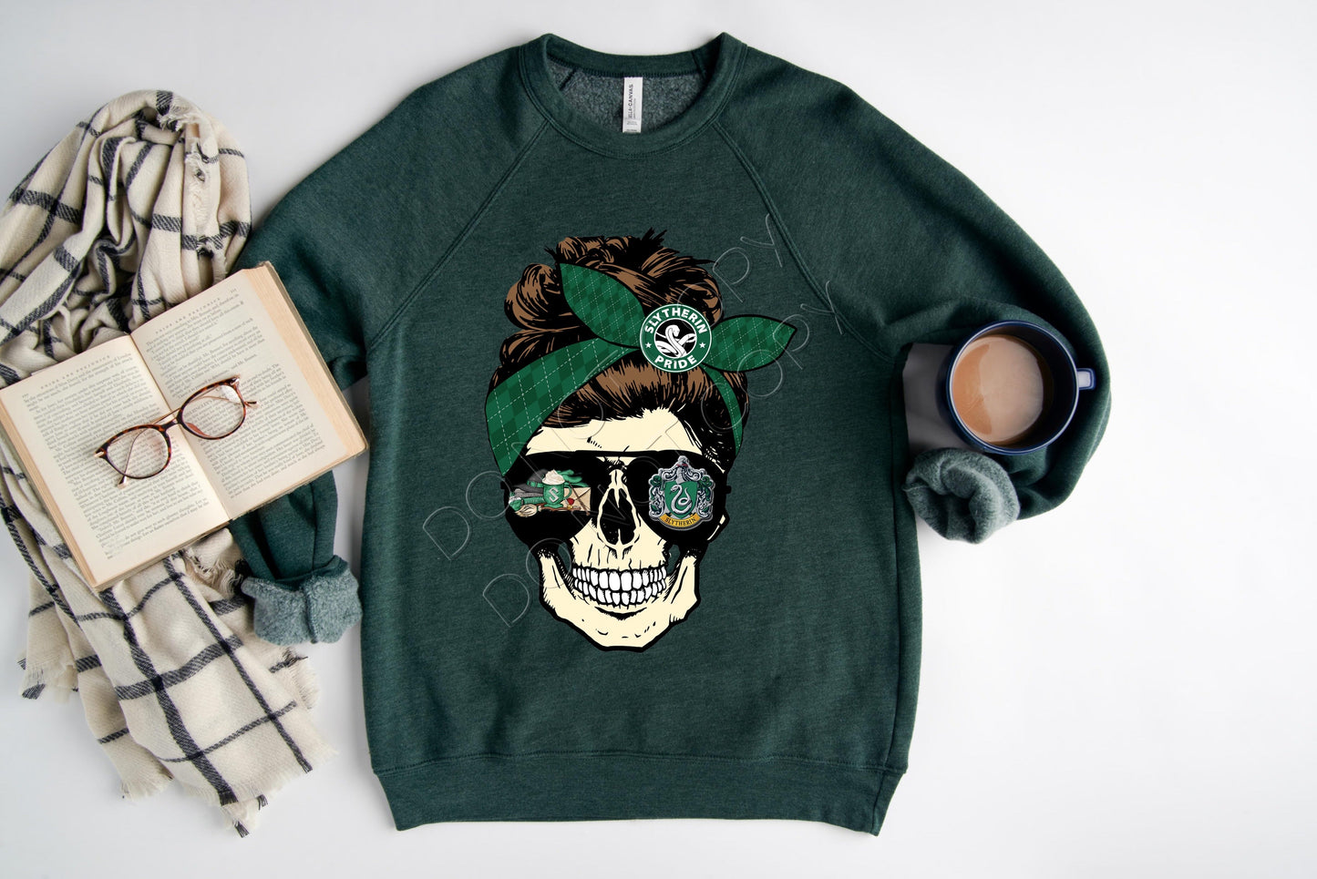 EXCLUSIVE Green House Mom Skull: *DTF* Transfer