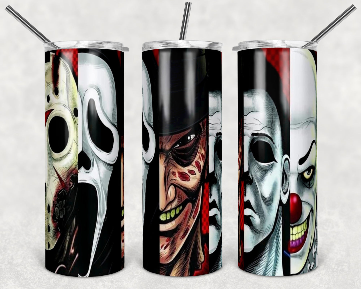 Horror Icons-Tumbler Sublimation Print