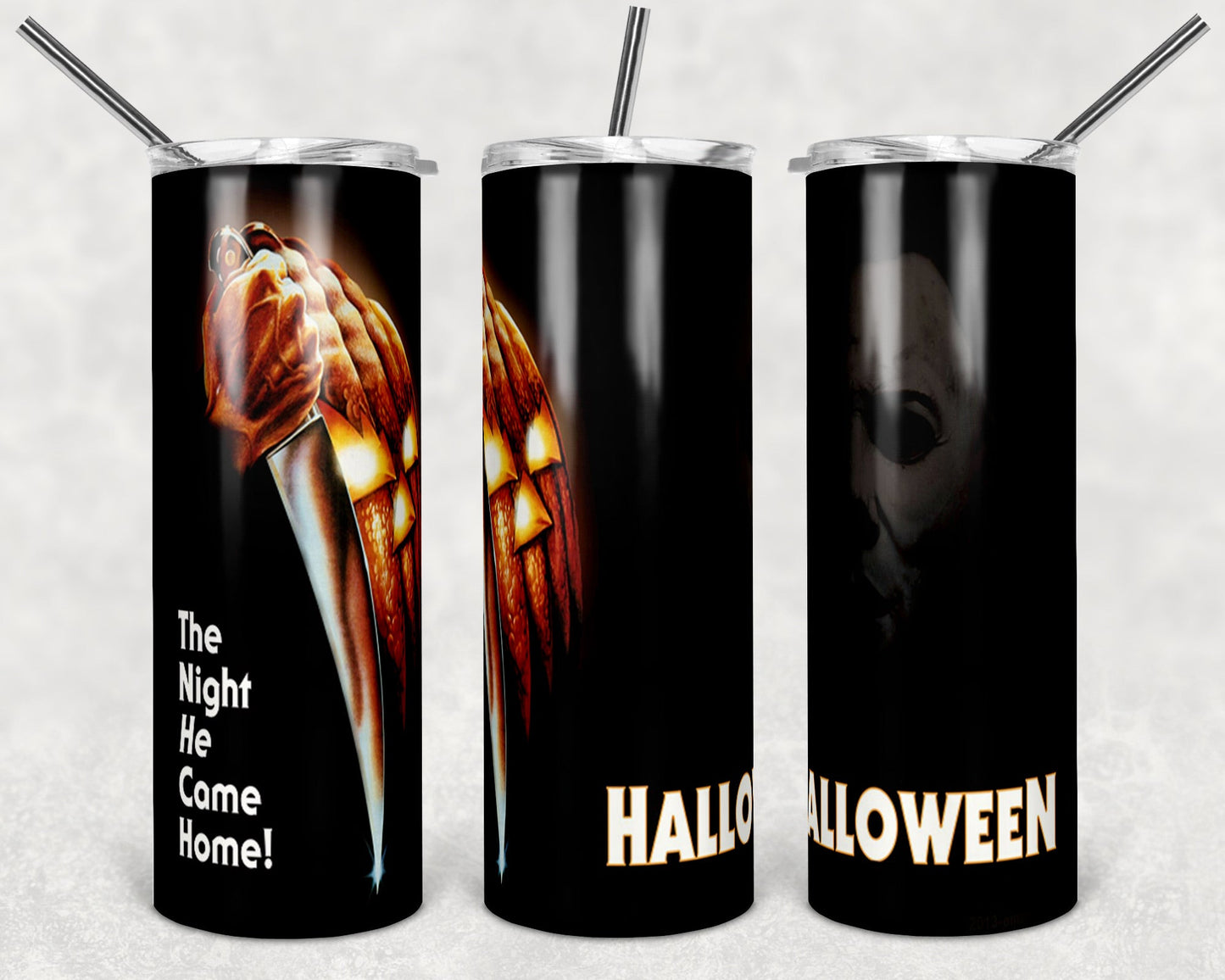 Halloween “The Night He Came Home”-Tumbler Sublimation Print