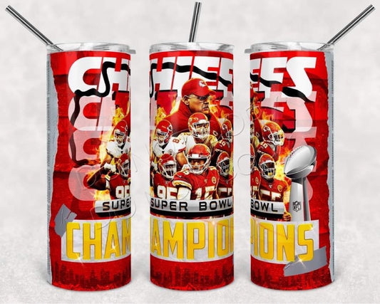 Chiefs Super Bowl Champions-Tumbler Sub Print