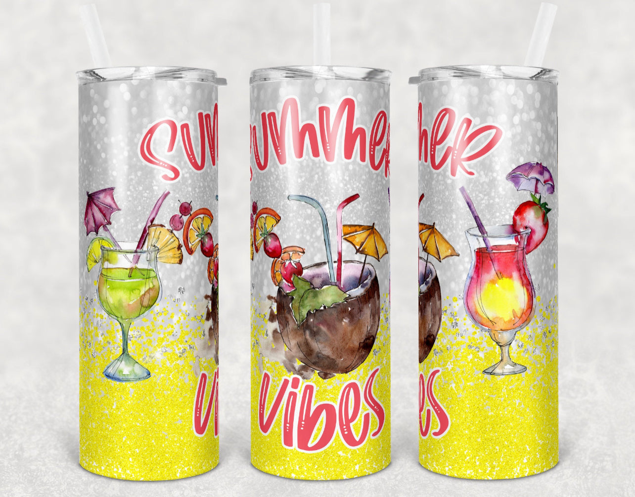 Summer Vibes-Tumbler Sublimation Print