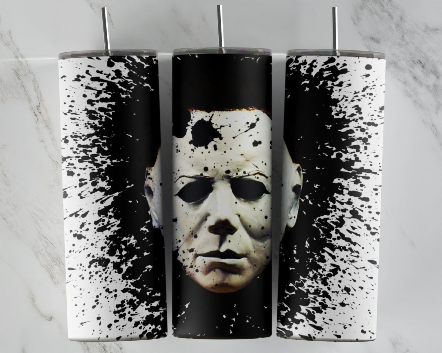 MM Black Splattered: Tumbler Sublimation Print