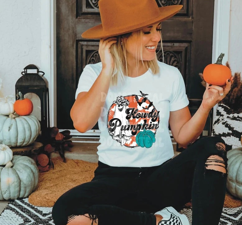 Howdy Pumpkin (Ghost): *DTF* Transfer