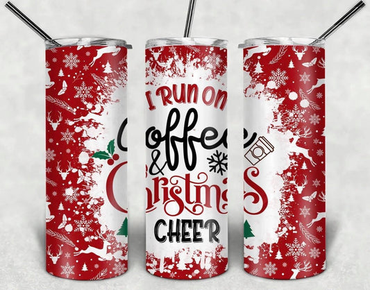 Coffee and Christmas Cheer-Tumbler Sub Print